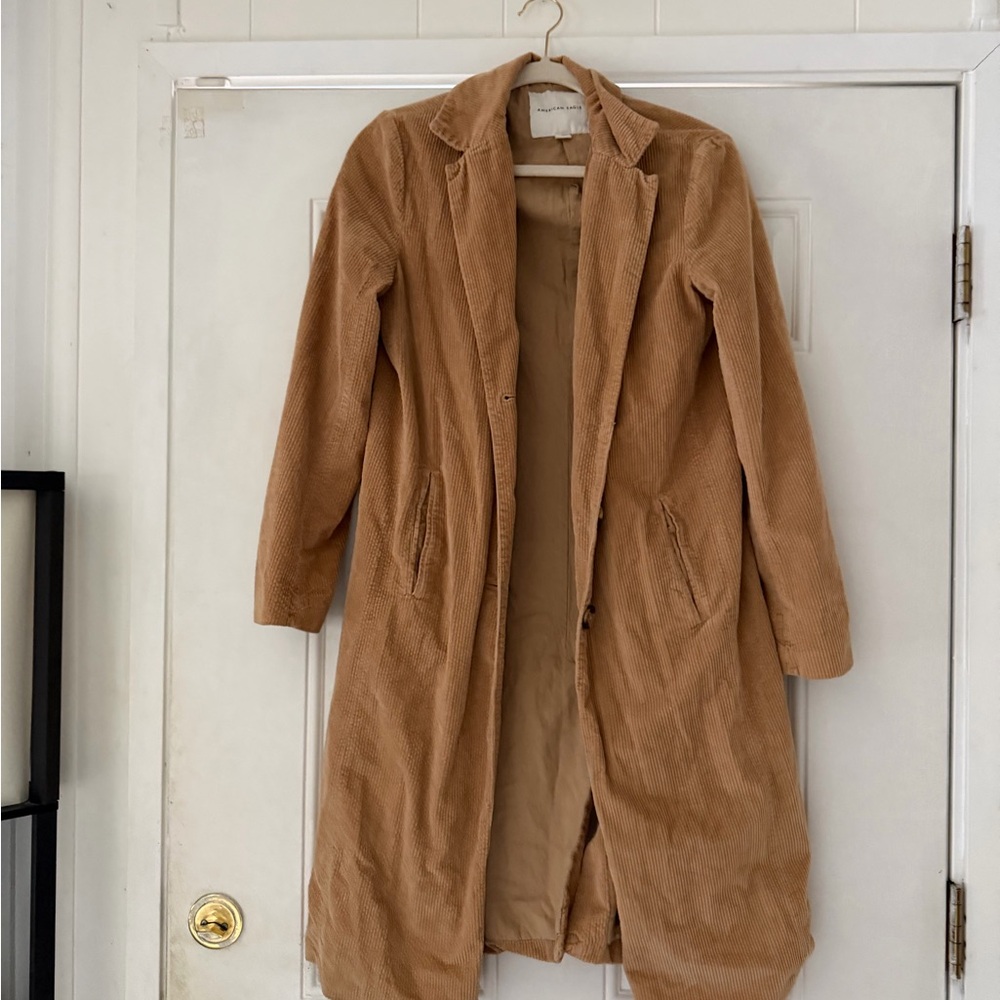 American Eagle Outfitters spring, super long sophisticated Tan Trench Coat